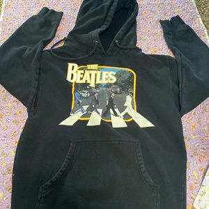 Black Vintage Beatles Hoodie